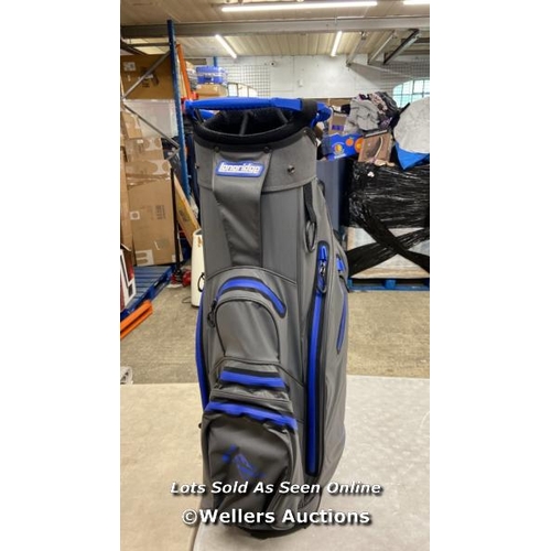 81 - LONGRIDGE AQUA 2 WATERPROOF GOLF BAG / MINIMAL SIGNS OF USE / P5