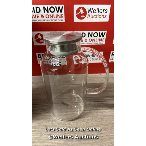 85 - KING CRYSTAL PITCHER 2.2L / APPEARS NEW / OPEN BOX / A44