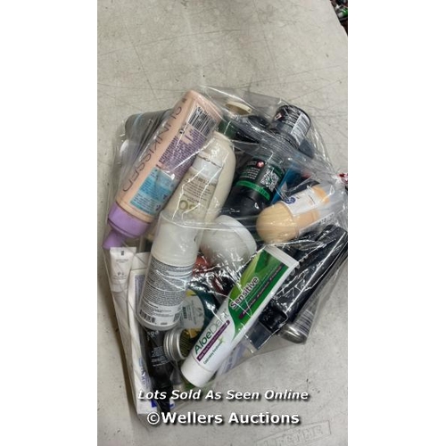 865 - BAG OF PART USED COSMETICS