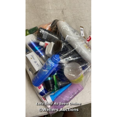 869 - BAG OF PART USED COSMETICS