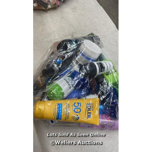 869 - BAG OF PART USED COSMETICS