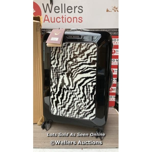 7088 - TED BAKER HARD SHELL CABIN CASE / NEW AND SEALED / ZEBRA PRINT DESIGN / G57