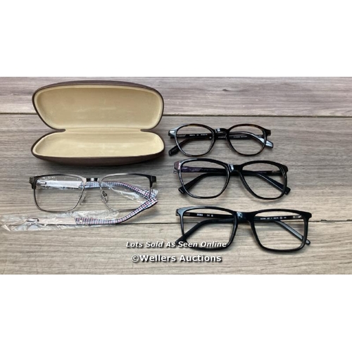 7182 - 4X GLASSES FRAMES INCL. RANGE ROVER, BEN SHERMAN, ZEISS AND KIRKLAND SIGNATURE / G28