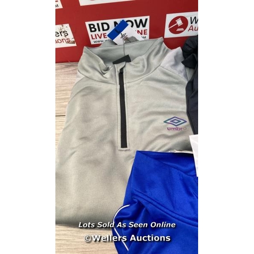 7275 - 6X GENTS NEW JUMPERS INCL. UMBRO, BERGHAUS AND MONDETTA  / G59