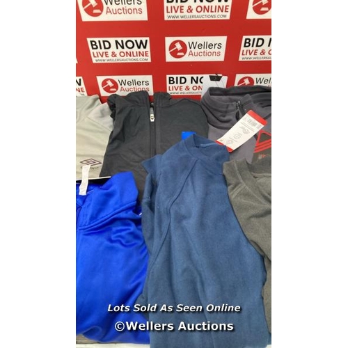 7275 - 6X GENTS NEW JUMPERS INCL. UMBRO, BERGHAUS AND MONDETTA  / G59