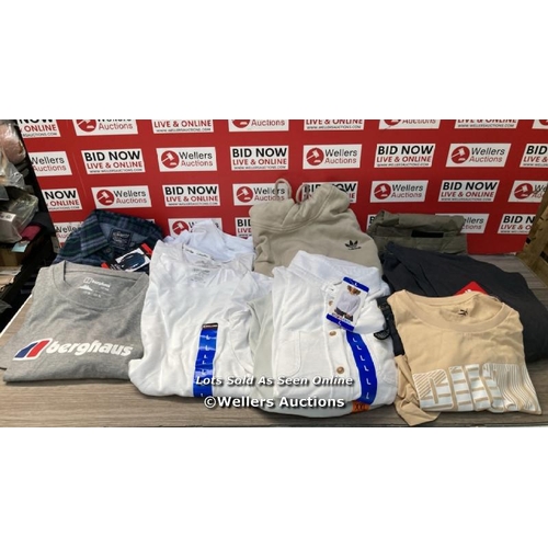 7279 - LARGE QUANTITY OF NEW AND AS FOUND CLOTHING INCL. ADIDAS, BERGHAUS AND CALVIN KLEIN / G60