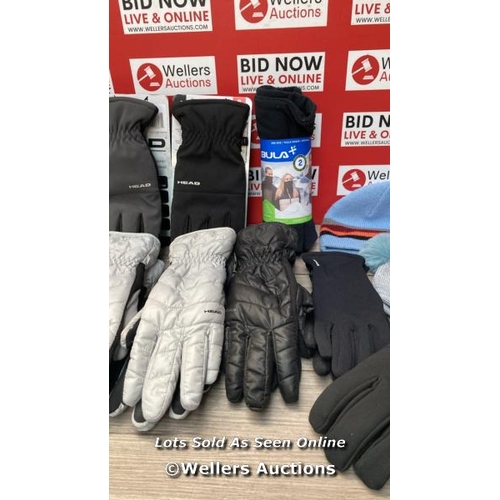 7288 - QTY OF GLOVES, HATS AND BULAS  / G68