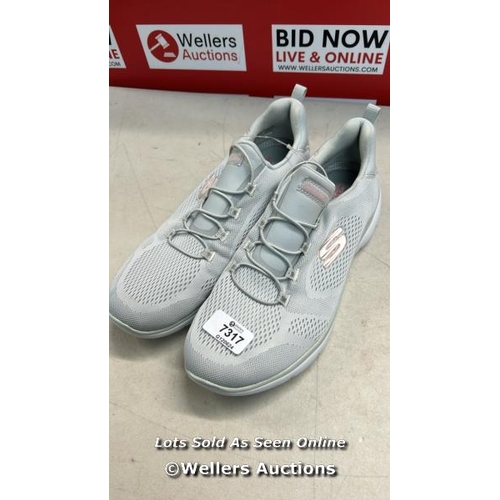 7317 - LADIES NEW (EX DISPLAY) SKECHERS AIR COOLED TRAINERS / UK 8 / E68