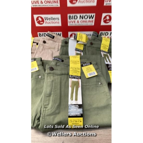 7363 - 8X LADIES NEW BUFFALO DAVID BITTON CARGO PANTS / UK 8 / H3