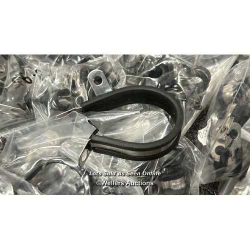 891 - BAG OF ASSORTED MAINLY RUBBER LINED P CLIPS