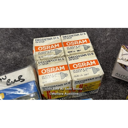 897 - ASSORTED BOXED LIGHT BULBS INCLUDING OSRAM AND ELTA