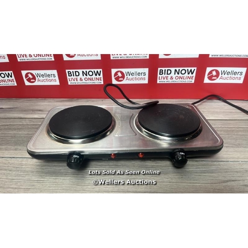 7418 - HOT PLATES, UTEN DOUBLE HOTPLATE, STAINLESS STEEL PREMIUM HOTPLATE, 5 LEVELS SEPARATE THERMOSTAT CON... 