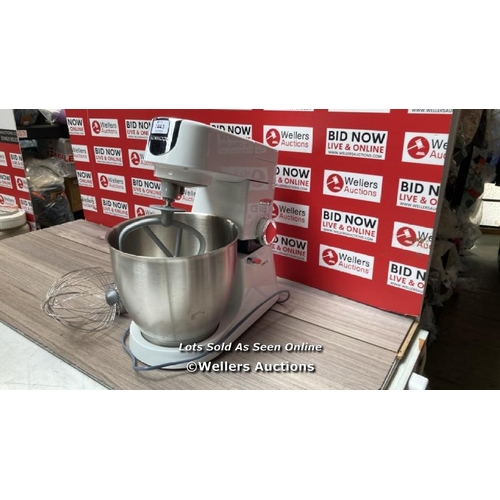 7443 - KENWOOD STAND MIXER FOR BAKING, STYLISH FOOD MIXER, WITH K-BEATER, DOUGH HOOK, WHISK AND 6.7L BOWL, ... 