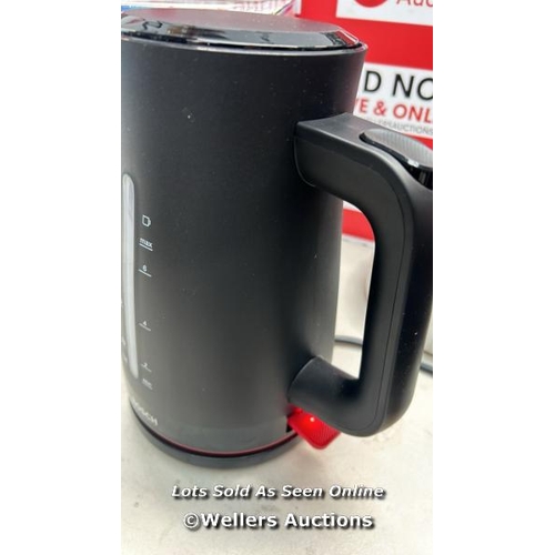 7449 - BOSCH MYMOMENT INFUSE TWK3M123GB ELECTRIC KETTLE WITH 1.7 L CAPACITY AND FAST BOIL, DUAL SIDED WATER... 