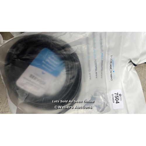 7504 - 3X KABEL DIREKT 5M ETHERNET CABLE / H8