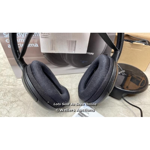 7533 - PHILIPS SHC5200/05 HIFI HEADPHONES WIRELESS (OVER-EAR, 32 MM SPEAKER DRIVER, FM WIRELESS TRANSMISSIO... 