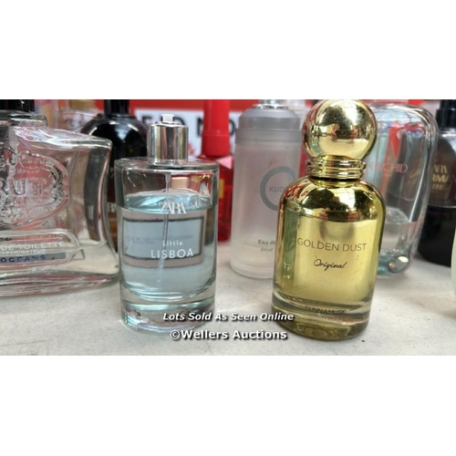 7603 - APPROX X46 USED PERFUMS AND FRAGRANCES INC. ZARA, FEDERICO MAHORA, BRUT, DAVIDOFF, TED BAKER, SO....... 