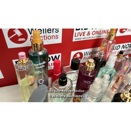 7603 - APPROX X46 USED PERFUMS AND FRAGRANCES INC. ZARA, FEDERICO MAHORA, BRUT, DAVIDOFF, TED BAKER, SO....... 