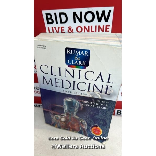 7624 - KUMAR & CLARK CLINICAL MEDICINE SIXTH EDITION AND GRAYS ANATOMY FLASH CARDS / S47