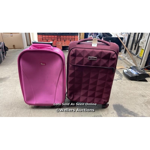 4607 - X2 PRE-OWNED & UN-CHECKED CABIN CASE INCL. IT LUGGAGE / S46