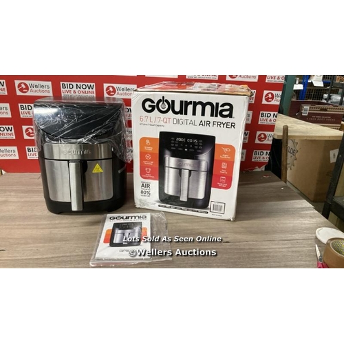 4001 - GOURMIA 6.7L DIGITIAL AIR FRYER / POWERS UP / SIGNS OF USE / W1