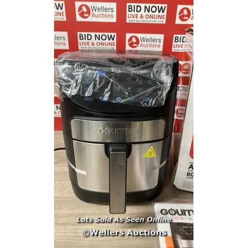 4002 - GOURMIA 6.7L DIGITIAL AIR FRYER / POWERS UP / SIGNS OF USE / W1