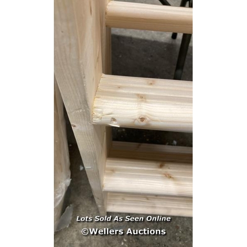 4052 - ECO TIMBER LOFT LADDER / APPEARS NEW UNCHECKED / HAS THE ODD MARK / SEE IMAGES / P13