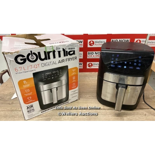 4055 - GOURMIA 6.7L DIGITIAL AIR FRYER / POWERS UP / MINIMAL SIGNS OF USE / W1