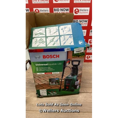 4061 - BOSCH AQUATAK 130 PRESSURE WASHER / POWERS UP /SIGNS OF USE / A35