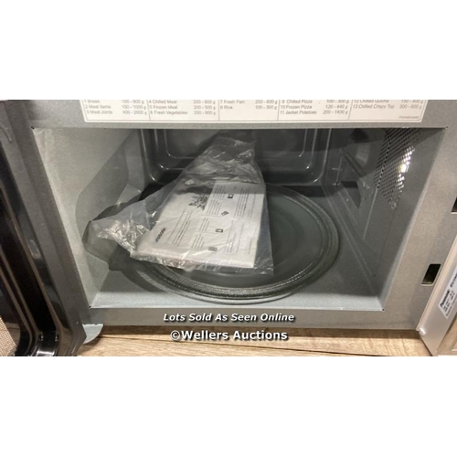 4063 - PANASONIC GRILL MICROWAVE (NN-GD37HSBPQ) / POWERS UP / MINIMAL SIGNS OF USE / A42