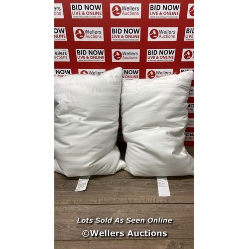 4065 - HOTEL GRAND DOWN ROLL PILLOWS / MINIMAL SIGNS OF USE / A42