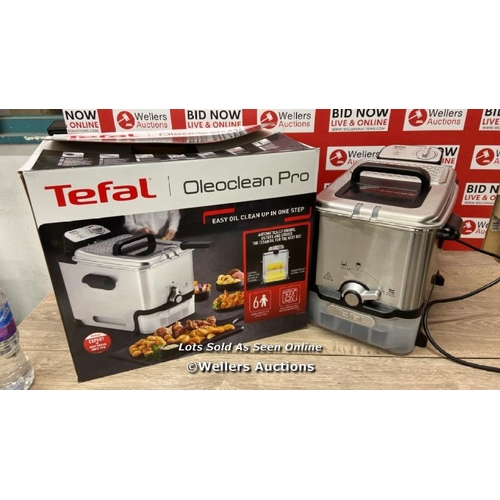 4066 - TEFAL OLEOCLEAN PRO DEEP FRYER FR804140 / NO POWER / MINIMAL SIGNS OF USE / A43