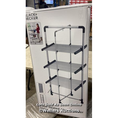 4072 - BLACK & DECKER HEATED TOWER AIRER / MINIMAL SIGNS OF USE / P