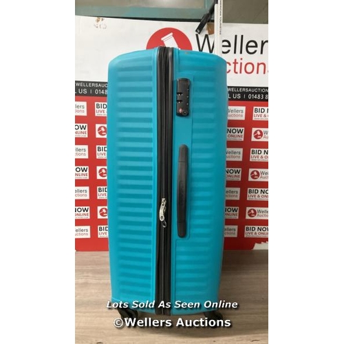 4080 - AMERICAN TOURISTER JETDRIVER LARGE 4 WHEEL SPINNER CASE / SIGNS OF USE / COMBINATION UNLOCKED (000) ... 