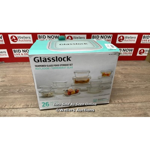 4093 - GLASSLOCK GLASS FOOD STORAGE CONTAINER SET / MINIMAL SIGNS OF USE / A44