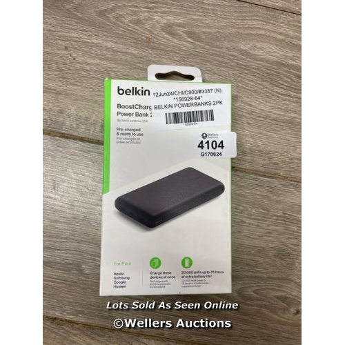 4104 - BELKIN POWERBANKS 2PK / ONE ONLY / A46