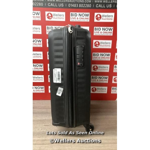 4138 - AMERICAN TOURISTER JET DRIVER 55CM CARRY ON HARDSIDE SPINNER CASE / USED CONDITION / MISSING ONE CAS... 