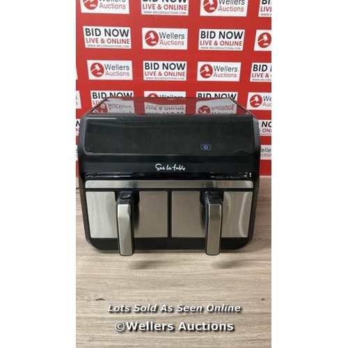 4143 - SUR LA TABLE AIR FRYER WITH X2 3.8L DRAWERS / POWERS UP / MINIMAL SIGNS OF USE / C27