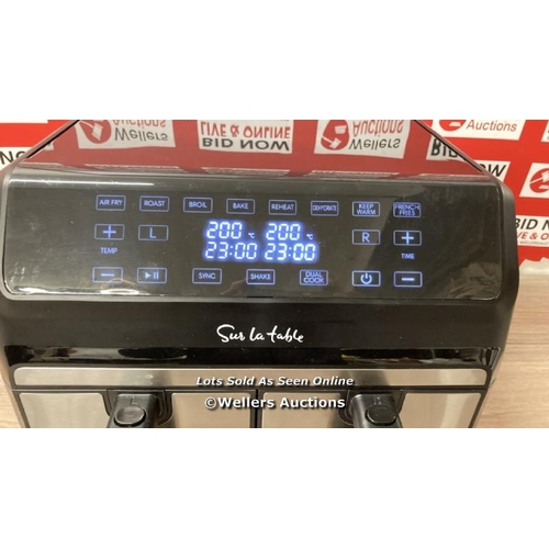 4143 - SUR LA TABLE AIR FRYER WITH X2 3.8L DRAWERS / POWERS UP / MINIMAL SIGNS OF USE / C27