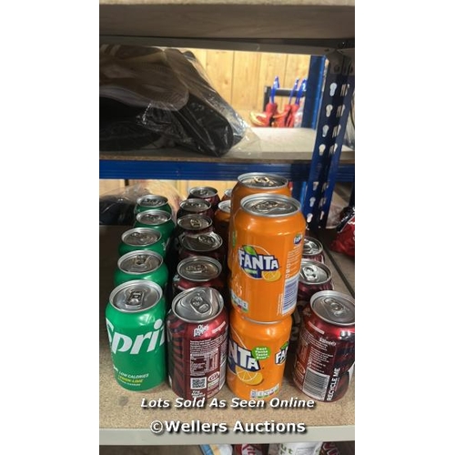 4321 - 23X CANS OF DR PEPPER, SPRITE AND FANTA / 330ML / D20