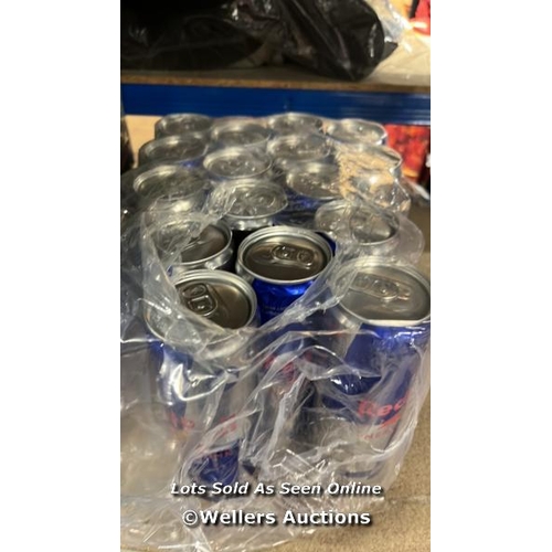 4326 - 16X RED BULL ENERGY DRINK CANS / 250ML / D20