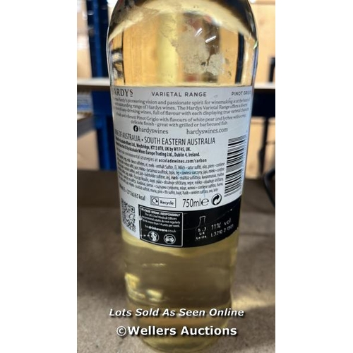 4401 - HARDYS WHITE WINE / PINOT GRIGIO 2022 / 750ML / D14