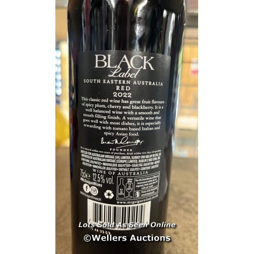 4415 - MCGUIGAN BLACK LABEL RED WINE / 2022 / 750ML / D14