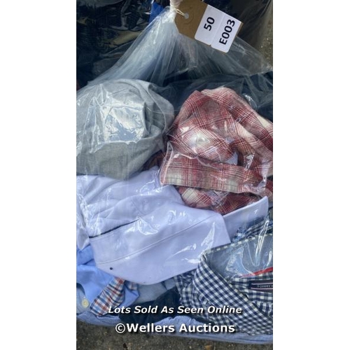 4442 - BAG OF PRE-OWNED SHIRTS INCL. RIVER ISLAND, TOMMY HILFIGER AND COLUMBIA [0]