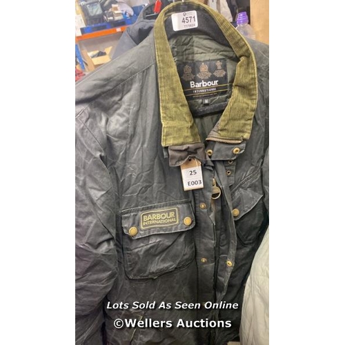 4571 - X1 BARBOUR PRE-OWNED JACKET SIZE M [0]