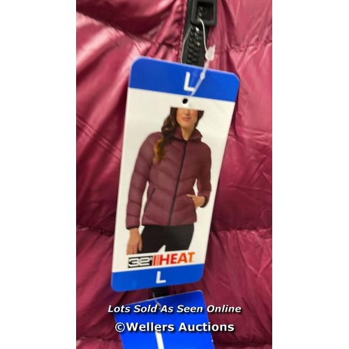 3048 - NEW LADIES 32 HEAT HOODED JACKET L / B22