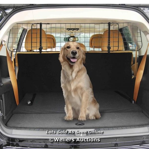 3148 - PAWHUT HEAVY DUTY PET DOG CAR BARRIER ADJUSTABLE VENTILATED MESH WIRE GUARD AUTO VEHICLE FENCE PROTE... 