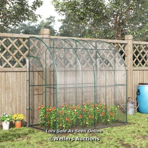 3150 - OUTSUNNY WALK-IN LEAN TO WALL TUNNEL GREENHOUSE / C