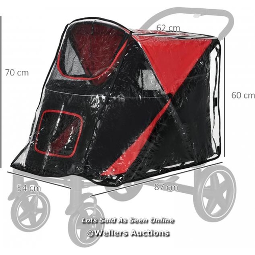 3183 - PAWHUT RAIN COVER FOR DOG PRAM STROLLER BUGGY / C