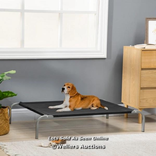 3208 - PAWHUT ELEVATED PET BED COOLING RAISED COT STYLE BED FOR LARGE MEDIUM SIZED DOGS WITH NON-SLIP PADS ... 